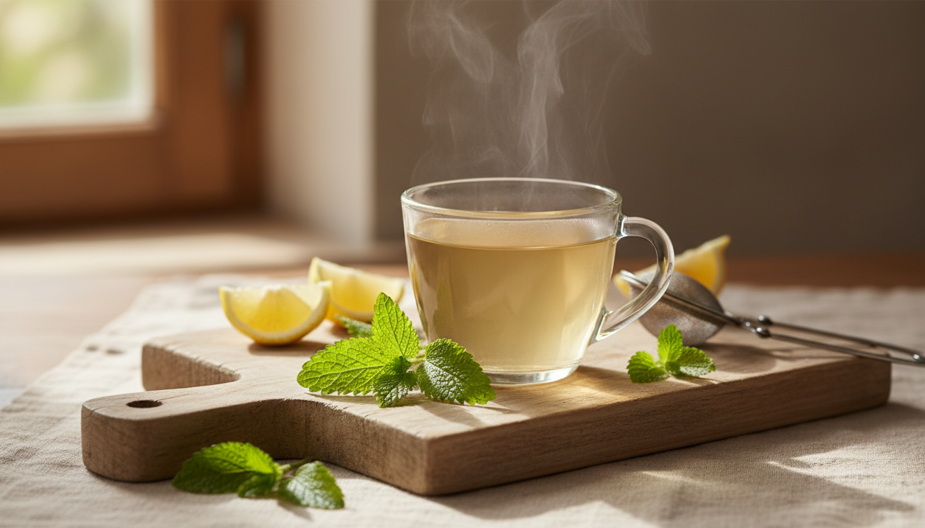 Lemon Balm Tea - Lemon Balm Tea: Caffeine-Free?