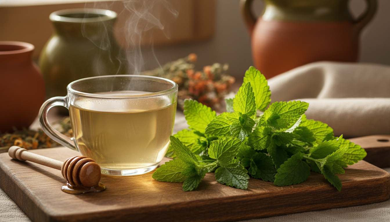 Lemon Balm Tea - Lemon Balm Tea Aids Digestion